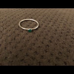 Emerald stone ring made in Ireland